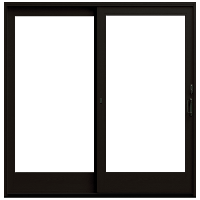 400 series gliding patio black interior